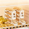 thumbnail image 5 of Tyidzon Automatic Rolling Egg Holder for Fridge 4-Layer Egg Organizer for Refrigerator, Egg Container with Lid Large-Capacity Egg Dispenser & Egg Storage Rack Holds 30 Eggs, 5 of 7