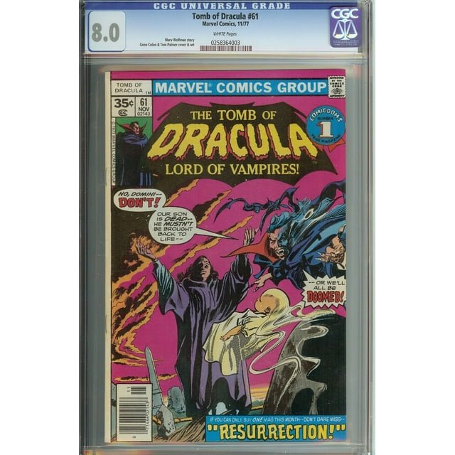 Tombe de Dracula 61 CGC 8.0