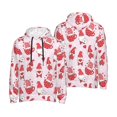 thumbnail image 6 of Bingfone Valentine Gnomes Men's Drawstring Hoodie Long Sleeve Pocket Sweatshirts-4X-Large, 6 of 6