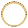 thumbnail image 5 of 0.57 ct Brilliant Round Cut Simulated Champagne 14k Yellow Gold Stackable Band SZ 3.5, 5 of 6