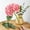 Light Pink, variant on DtchenguaFake Flowers in Vase - Artificial Flower Centerpieces Coffee Table Decorations Silk Flowers Arrangements for Home Desk Shelf Dining Room Kitchen Wedding Decor (Light Green)