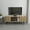 Oud Oak, variant on Ekvador 63" Wide Tv Stand Silva Green & Rattan Pattern for TVs up to 70 in