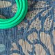 thumbnail image 3 of Alfombra Jonathan Y Zinnia, diseño floral moderno, 1,2 m², azul marino y aguamarina, 3 of 7