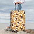 thumbnail image 3 of Lsque Coffee Bun Hot Dog Printed Luggage Cover, Travel Luggage Protector,Scratch and Dirt Resistant, Fits 18-32 Inch Luggage - X-Large, 3 of 9