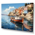 thumbnail image 2 of Designart "Greece Maritime beauty II" Transportation Canvas Print, 2 of 5