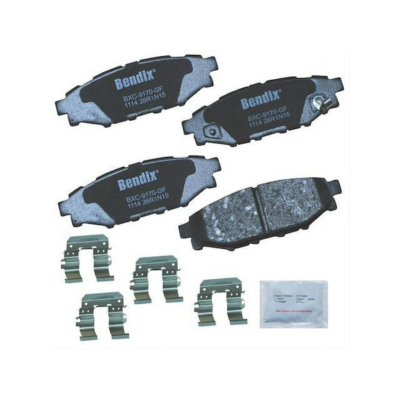 Rear Brake Pad Set - Compatible with 2008 - 2023 Subaru Impreza 2009 2010 2011 2012 2013 2014 2015 2016 2017 2018 2019 2020 2021 2022