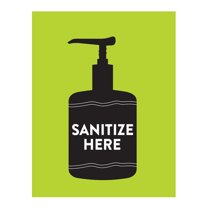 Koyal Wholesale Social Distancing Wash Your Hands Sanitize Here Business Signs, 10-Pack