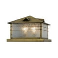 thumbnail image 2 of Meyda Tiffany 146885 Arrowhead 2 Light 11" Tall Pier Mount Post Light - Brass, 2 of 6