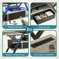 thumbnail image 5 of Bestier 55" TV Stand with Power Outlets Gaming Entertainment Center with LED Light, Gray, 5 of 9