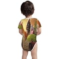thumbnail image 3 of Yiaed Country Farm Morning Rooster Print Infant Climbing Short Sleeve Onesie One-Piece Baby Bodysuit Clothes 0-12 Months -9M, 3 of 6