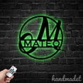 thumbnail image 4 of Handmadetneonsign Last Name Metal Wall Art Light, Text Metal Sign Wall Decor, Words Metal Decor 49876, 4 of 5