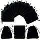 thumbnail image 1 of Paquete de 50 Bolsas de Terciopelo Negro para Joyas YUANXCMXG 3,9 x 4,7 Pulgadas, 1 of 5