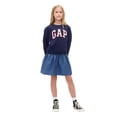 thumbnail image 1 of Vestido GAP para Niñas Manga Corta con Logo Old School Rosa Talla XL, 1 of 1