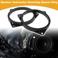 thumbnail image 2 of Anillo espaciador de altavoz Unique Bargains, adaptador de espaciador de altavoz tweeter para Nissan Qashqai puertas delanteras y traseras, ABS negro a prueba de agua, 2 of 7