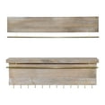 thumbnail image 3 of Wall Mounted Wood Jewelry Organizer with Metal Bars, Set of 2_Rustic Grey, 3 of 7