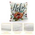 Dvbnli Hello Written Throw Pillow Cushion Cover Brush Lettering