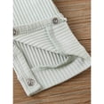 thumbnail image 3 of Baby Girl Boy Solid Romper Short Sleeve Jumpsuit Button Cotton Clothing, 3 of 6