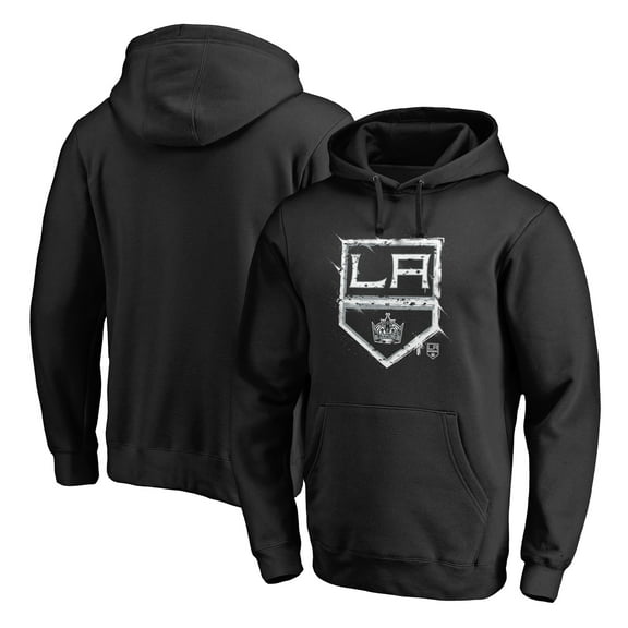 Men's Black Los Angeles Kings Splatter Logo Pullover Hoodie