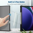 thumbnail image 6 of Fintie Case for Samsung Galaxy Tab S10 Plus 2024/ S9 Plus/ S9 FE Plus 5G 12.4 Inch 2023 with Built-in S Pen Holder, Multiple Angle Portfolio Business Cover with Pocket Auto Sleep/Wake, Brown, 6 of 10