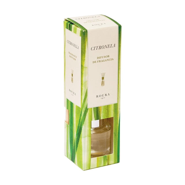 Difusor de aroma ROURA 50 ml, Citronela blanco 6.3