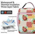 thumbnail image 2 of Peony Insulated Lunch Box Student Reusable Lunch Bag Lightweight Lunch Box Containers Picnic Hiking, 2 of 6