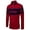 A-Red209, variant on Bibifish Mens Polo Shirts Thick Black White Horizontal Striped Block Shirts Mens Fall Winter Weekend Casual Tops