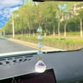 thumbnail image 2 of Car Rearview Mirror Crystal Flower Hanging Ornament - Elegant Sun Catcher Pendant for Women - Stylish Car Interior Decor, 2 of 7