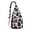 Pink-4, variant on Cute Cow Print Sling Backpack – Highland Cow & Sunflower Farmhouse Style Crossbody Bag for Women, Hand-Drawn Watercolor Ranch Vibe Hiking Daypack