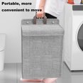 thumbnail image 4 of Soumake Laundry Storage Bag Clothes Hamper with Lid Dustproof Water Resistant Handle Design Clothes Laundry Basket Wall Hanging Organizer, 4 of 4