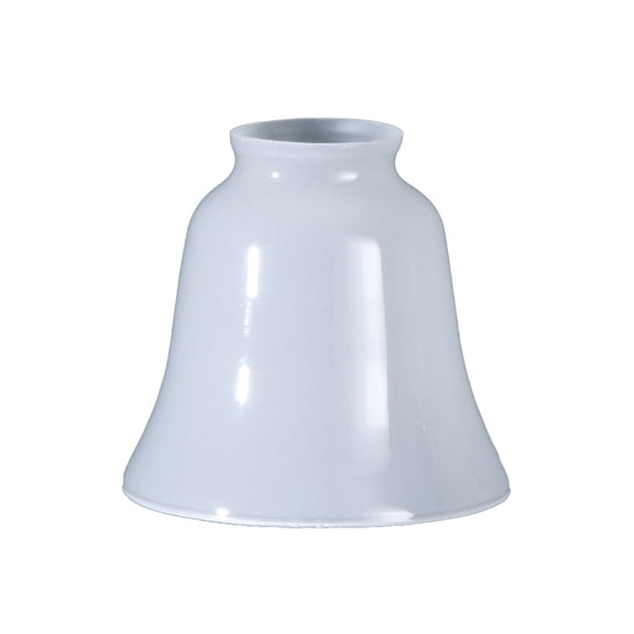 B&P Lamp® Bell Shaped White Fixture Shade with 2 1/4 Inch Style Fitter
