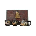 thumbnail image 1 of Tetera de arcilla morada EZLIFE que cambia de color con forma de dragón y fénix hecha a mano, tetera Zisha, tetera de kung fu, regalo para amantes del té, 1 of 7
