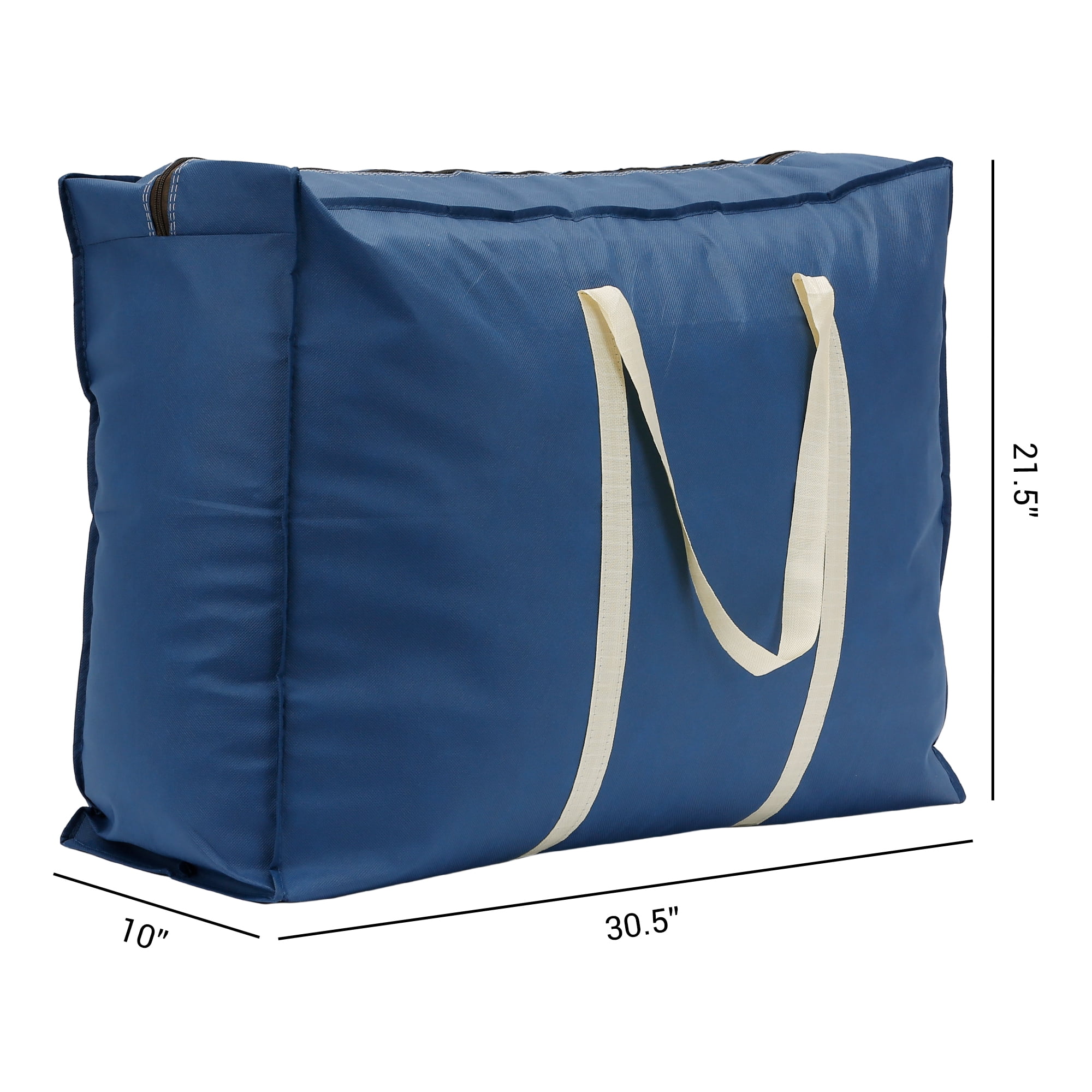 Unique Bargains 1 Pack Clothes Storage Bags Moving Bags Navy Blue 31*22*10in