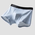 thumbnail image 3 of Aimik Hanes Men's Boxer Briefs, Breathable, Comfortable and Cotton Underwear-Light Blue L, 3 of 5