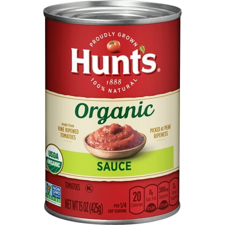 Hunt's Organic Tomato Sauce, 15 oz