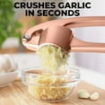 thumbnail image 6 of Zulay Kitchen Garlic Press Set, Easy to Squeeze Garlic Mincer with Peeler & Cleaner, 6 of 8
