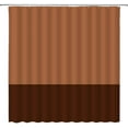 thumbnail image 2 of Brown Shower Curtain Boho Vintage Color Block Mid Century Modern Simplicity Textured Bright Natural Fabric Home Bathroom Decor with Hooks(72" WX72 H), 2 of 4