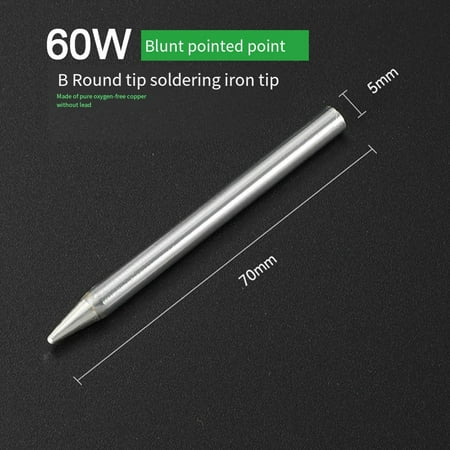 

Excellent Performance Externally Heated Round Tip Soldering Iron Tip Reliable