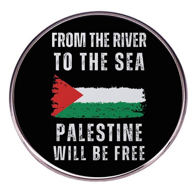 Palestine Lapel Pin Badge, Palestine Badge, Emblem Brooch Pin for Hat Clothes Backpack
