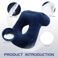 thumbnail image 4 of Nap Desk Pillow for Quick Rest Dark Blue Polyurethane 1 Set, 4 of 8