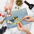 thumbnail image 5 of Mystic Cutting Board, Elephant Standing in the Clouds Freedom Metaphor Blessedimal Strength Concept, Decorative Tempered Glass Cutting and Serving Board, in 3 Sizes, by Ambesonne, 5 of 5
