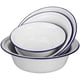 thumbnail image 1 of 4 pcs tazones de esmalte reutilizables para tazones retro esmalte de esmalte retro para ensalada de bocadillos de sopa de fideos de arroz, 1 of 7