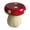 Red, variant on 13.8" Oversized Mushroom Statue Stool, Resin Garden Stool with Forest Base, Multi-Purpose Decorative Stool for Courtyard, Lawn, Indoor & Outdoor Summer Decoration