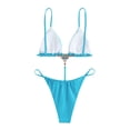 thumbnail image 3 of KOMOO Women One Piece Bathing Suit Spaghetti Strap Bikini Swimsuits Cutout Backless High Cut Swimsuit Thong Swimsuits, 3 of 7
