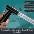 thumbnail image 2 of Juego de pistola rociadora de acero inoxidable 304 para lavar inodoros, ducha, pistola de agua presurizada, cabezal rociador de enjuague, 2 of 5