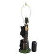thumbnail image 5 of Pack Of 2 Rustic Black Bear Cubs Climbing Tree Ladder Table Lamp With Shade, 5 of 9