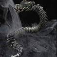 thumbnail image 4 of Three-Dimensional Vintage Dragon Head Bracelet For Both Men And Women Domineering Personality Trend Collectible Grade Jewelry Birthday Gift Gifts For Women Gifts For Men Halloween Gifts, 4 of 9