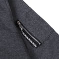 thumbnail image 4 of Kmbangi Men Sports Set, Solid Color Hoodie Zip Tops, Long Loose Pants Suit, 4 of 7