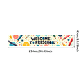 thumbnail image 1 of Colorful Welcome to Preschool Banner with School Supplies Elements Background Decorations Backdrop for Preschool Open House Events Classroom Decor Party Supplies Photography Props, 1 of 4