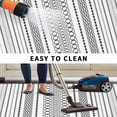 thumbnail image 5 of Black White Striped Outdoor Rug for Patio/Deck/Porch, Non-Slip Large Area Rug 6 x 9 Ft, Modern Farmhouse Geometric Indoor Outdoor Rugs Washable Area Rugs, Reversible Camping Rug Carpet Runner, 5 of 8