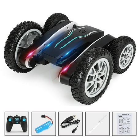 

Kids RC Toy Car 2.4Ghz Deformable Stunt Car with Light Double Side Rotating Drifting Rechargeable Cool Gift for Boy Girl New